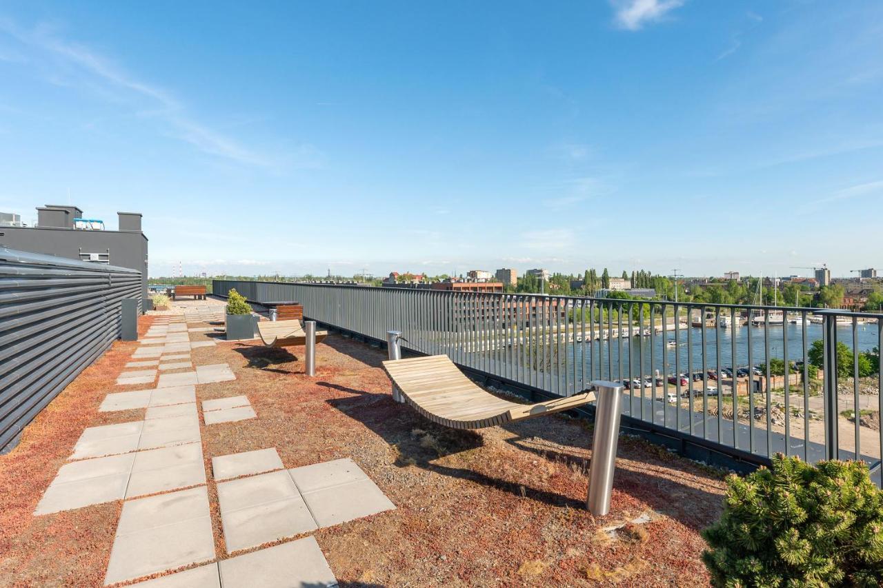 Chlebova - Riverside View Terrace, Free Parking, Gym & Kidsplay By Downtown Apartments Gdansk Dış mekan fotoğraf