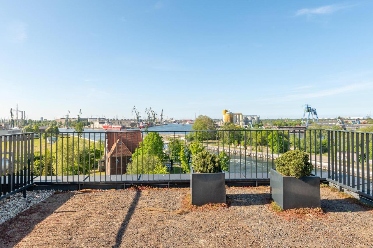 Chlebova - Riverside View Terrace, Free Parking, Gym & Kidsplay By Downtown Apartments Gdansk Dış mekan fotoğraf