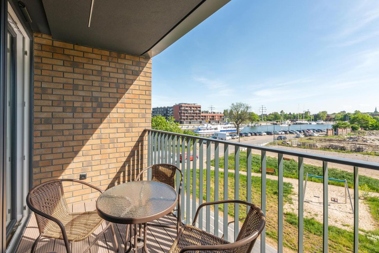 Chlebova - Riverside View Terrace, Free Parking, Gym & Kidsplay By Downtown Apartments Gdansk Dış mekan fotoğraf