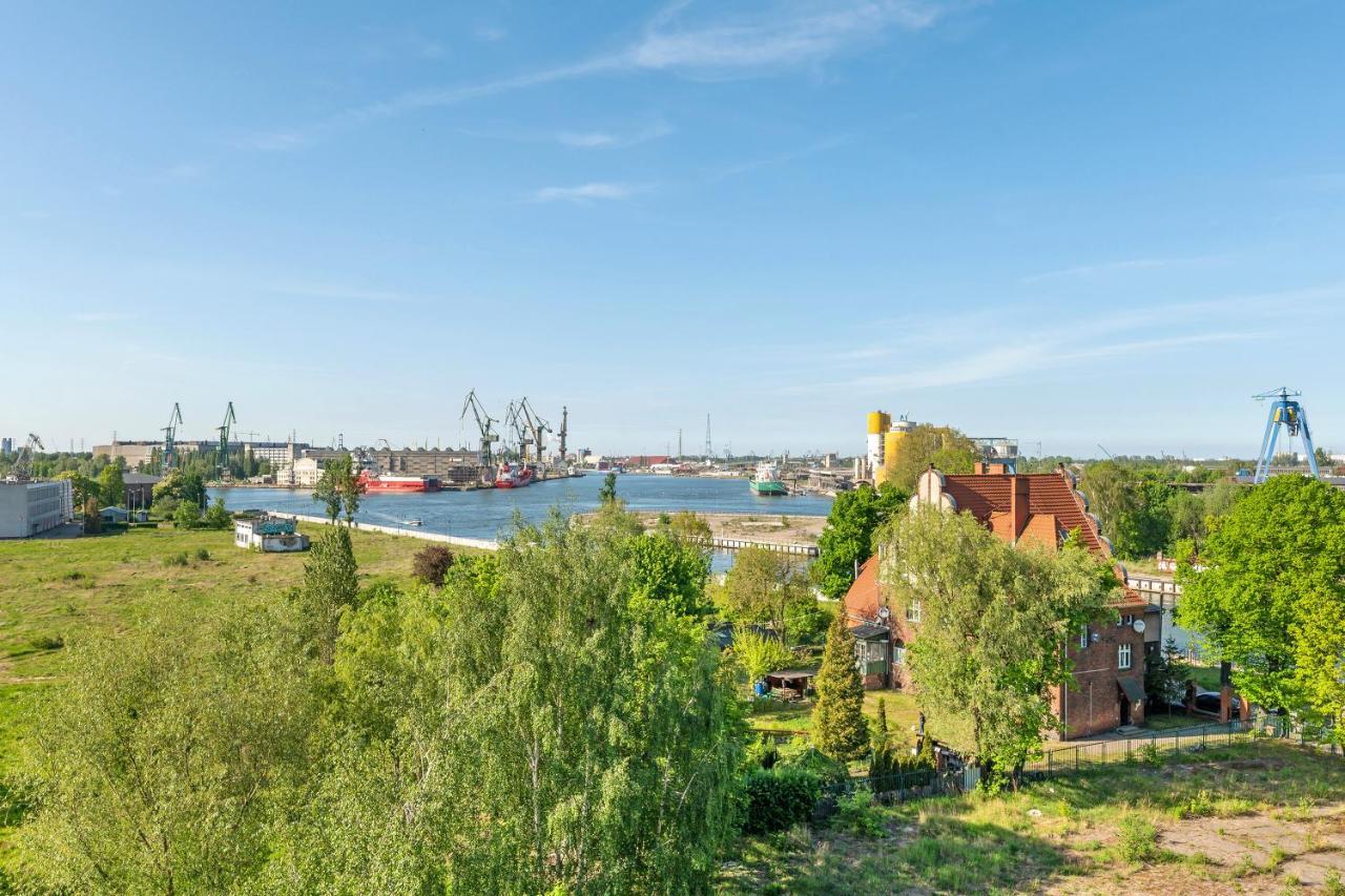 Chlebova - Riverside View Terrace, Free Parking, Gym & Kidsplay By Downtown Apartments Gdansk Dış mekan fotoğraf