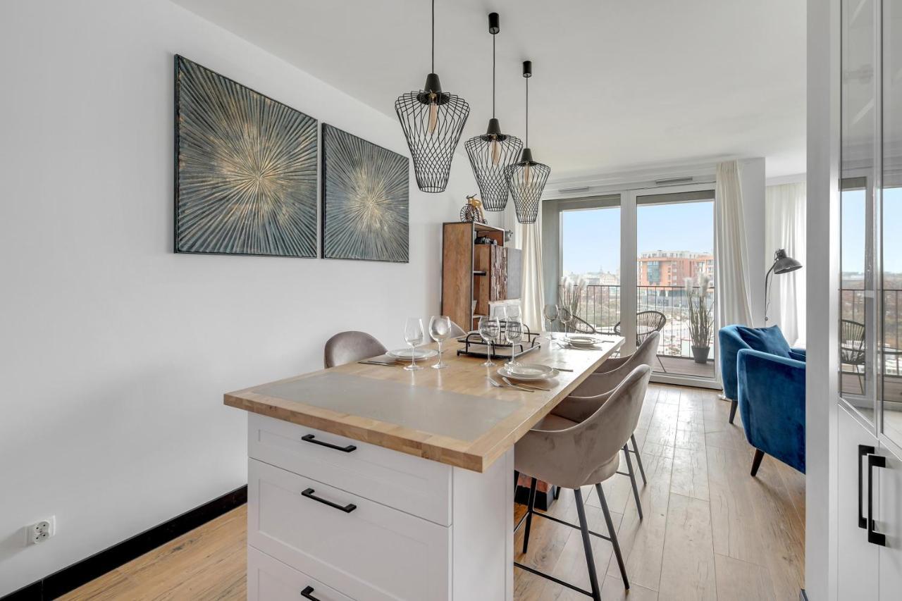 Chlebova - Riverside View Terrace, Free Parking, Gym & Kidsplay By Downtown Apartments Gdansk Dış mekan fotoğraf