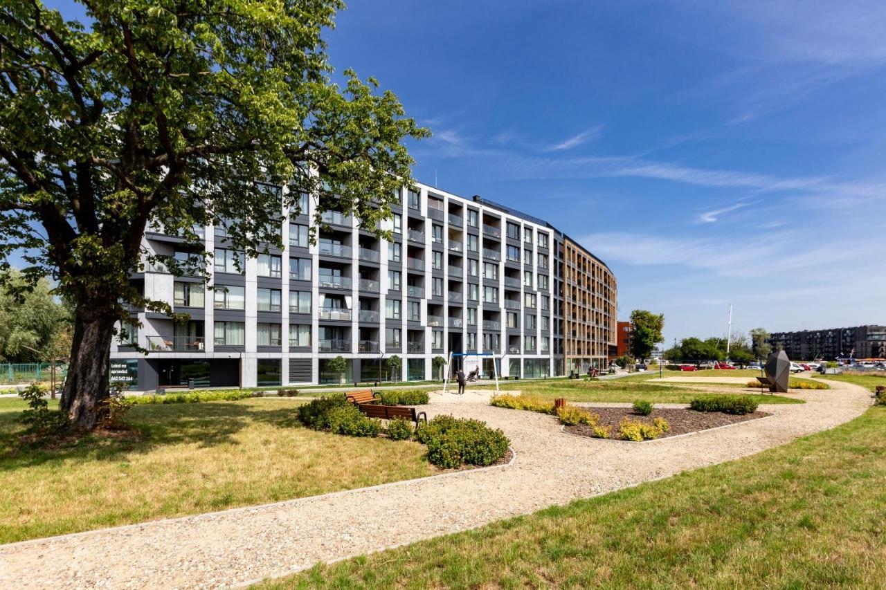 Chlebova - Riverside View Terrace, Free Parking, Gym & Kidsplay By Downtown Apartments Gdansk Dış mekan fotoğraf