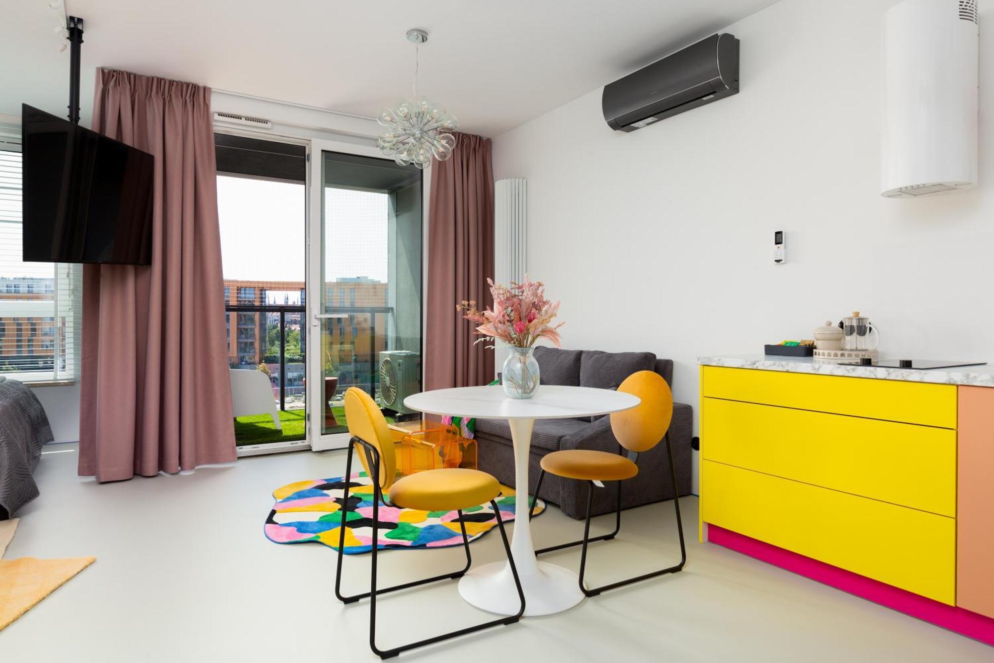 Chlebova - Riverside View Terrace, Free Parking, Gym & Kidsplay By Downtown Apartments Gdansk Oda fotoğraf
