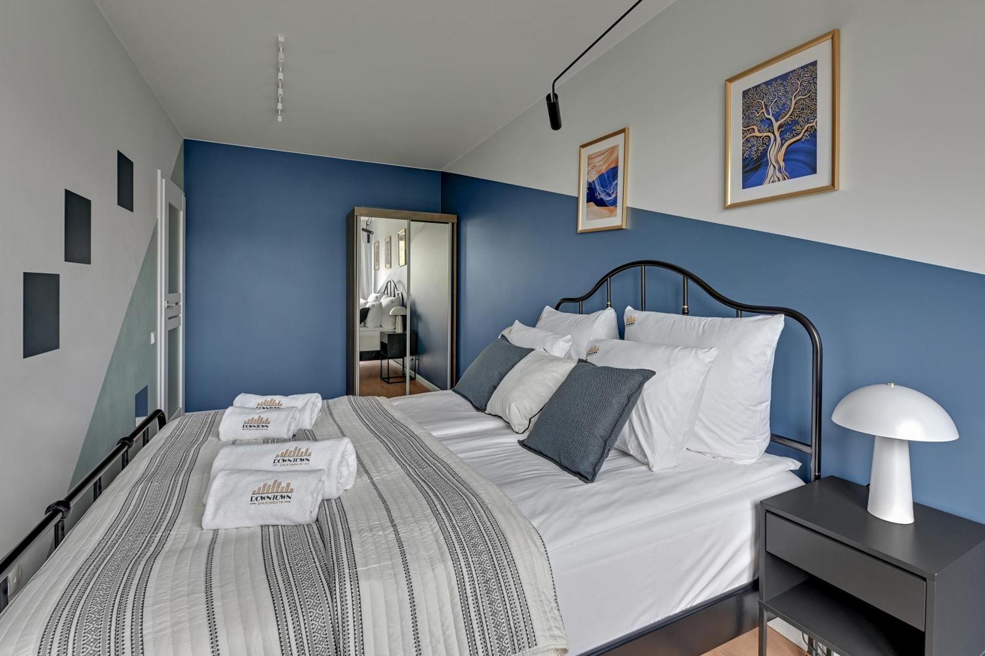 Chlebova - Riverside View Terrace, Free Parking, Gym & Kidsplay By Downtown Apartments Gdansk Oda fotoğraf
