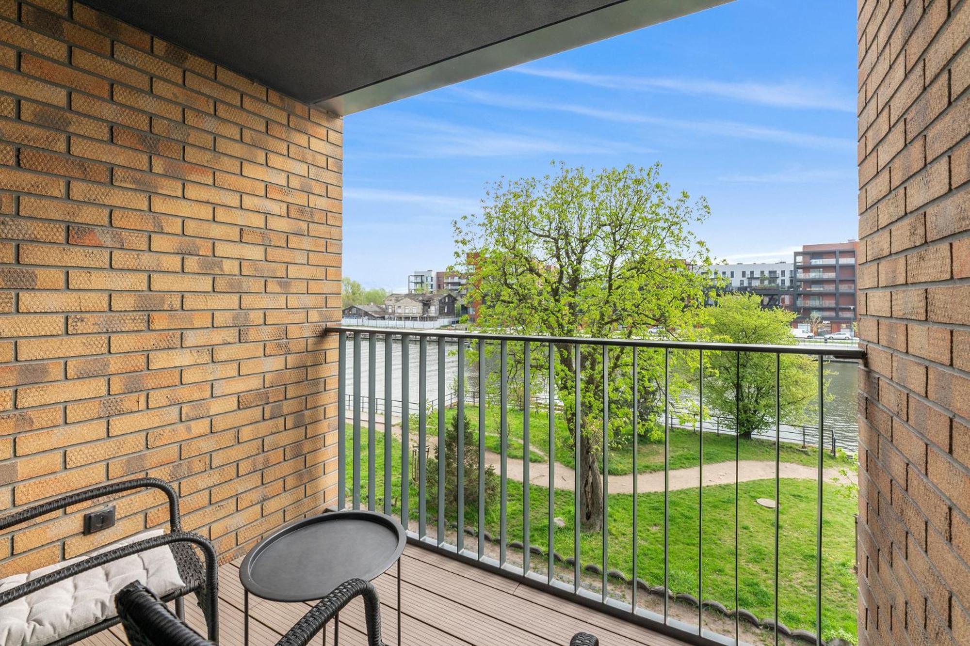 Chlebova - Riverside View Terrace, Free Parking, Gym & Kidsplay By Downtown Apartments Gdansk Dış mekan fotoğraf